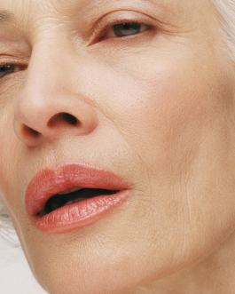 Close-up portrait exploring expression and skin texture, captured through contemporary photography and experimental visual art by IMPROMPTU studio.